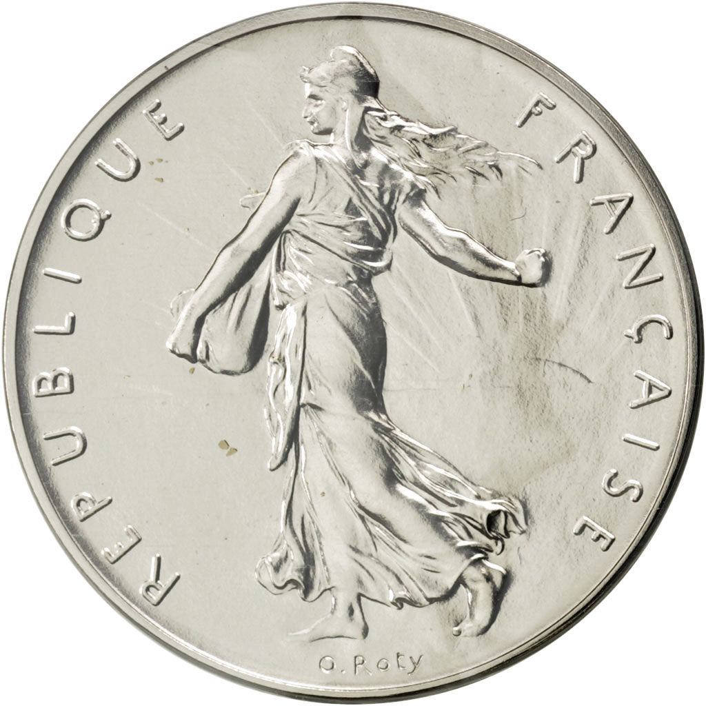 FRANCE, 1 Franc, 1980, KM #P668, MS(65-70), Nickel, Gadoury #104.P1, 12.00