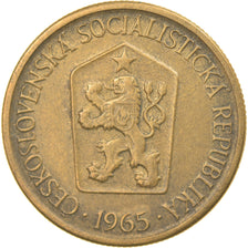 Coin, Czechoslovakia, Koruna, 1965, EF(40-45), Aluminum-Bronze, KM:50