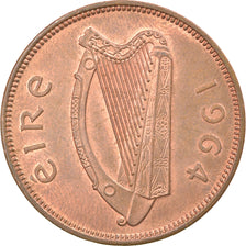 Munten, REPUBLIEK IERLAND, 1/2 Penny, 1964, ZF, Bronze, KM:10