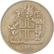 Coin, Iceland, 10 Kronur, 1970, EF(40-45), Copper-nickel, KM:15