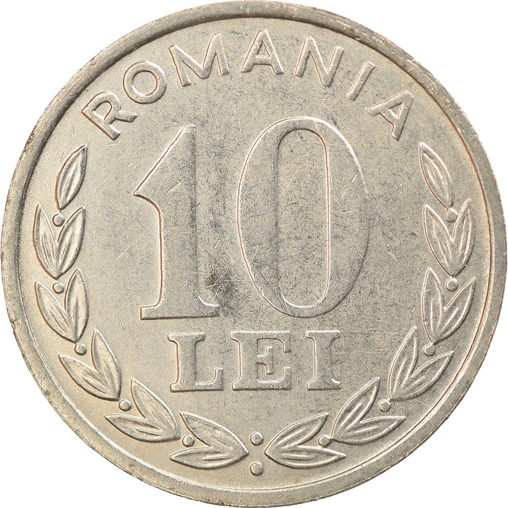 Munten, Roemenië, 10 Lei, 1995, ZF, Nickel Clad Steel, KM:116