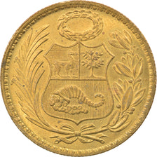Coin, Peru, 1/2 Sol, 1943, San Francisco, EF(40-45), Brass, KM:220.3