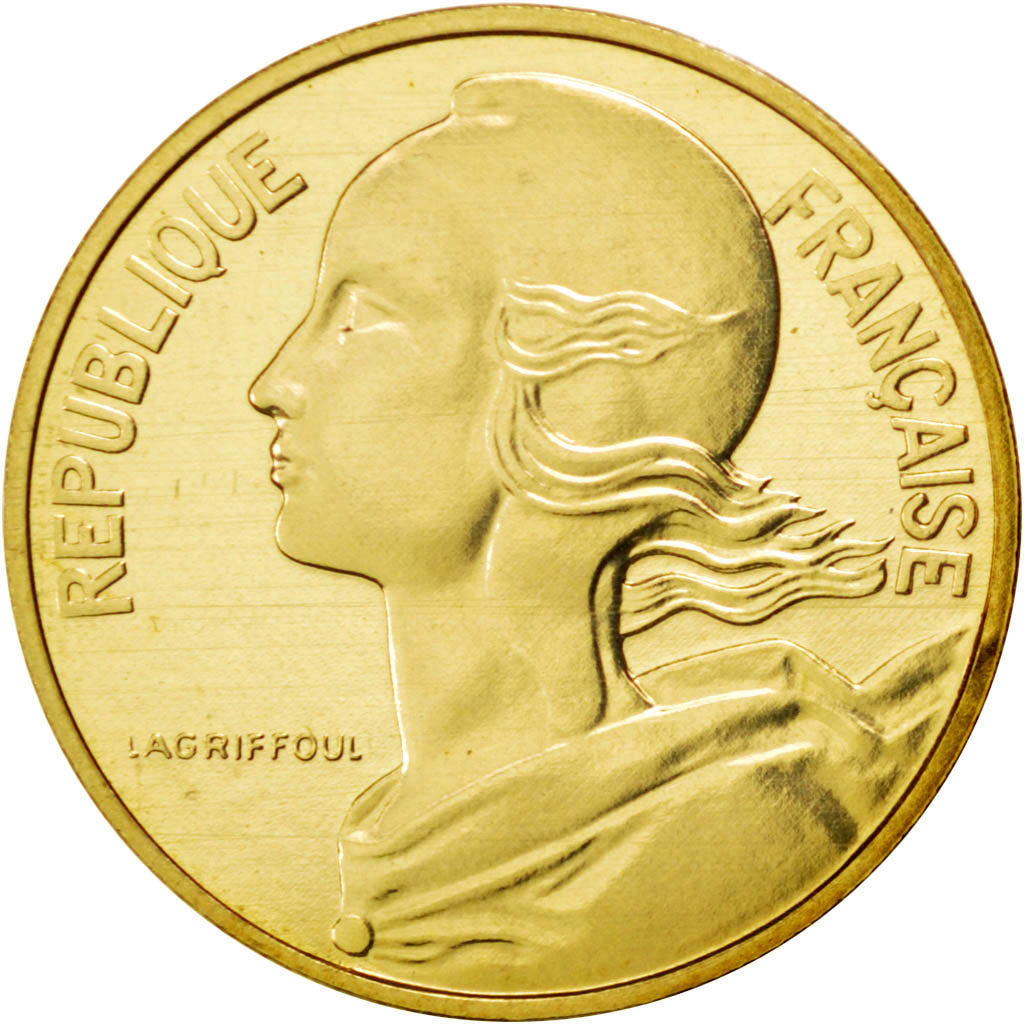 FRANCE, 10 Centimes, 1984, KM #P803, MS(65-70), Cupro-nickel Aluminium, Gadoury.