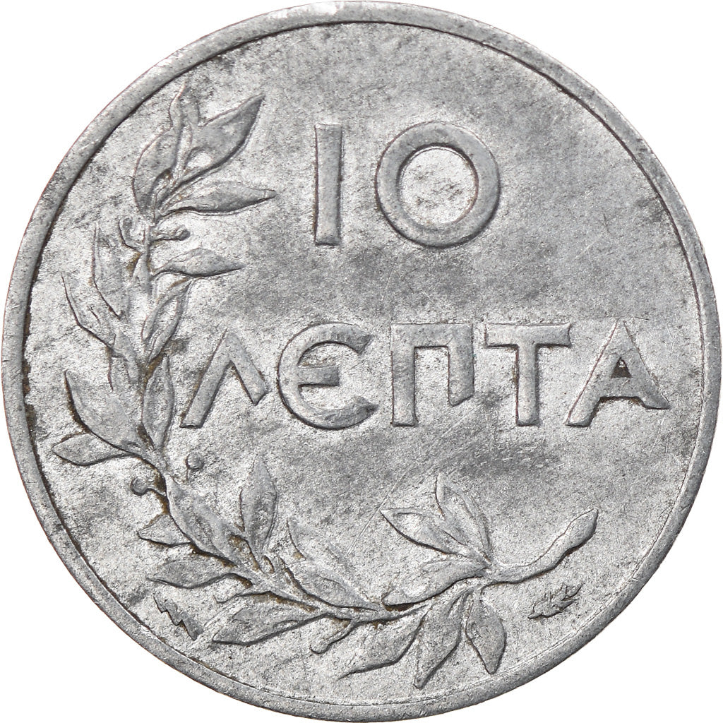 Coin, Greece, Constantine I, 10 Lepta, 1922, EF(40-45), Aluminum, KM:66.2