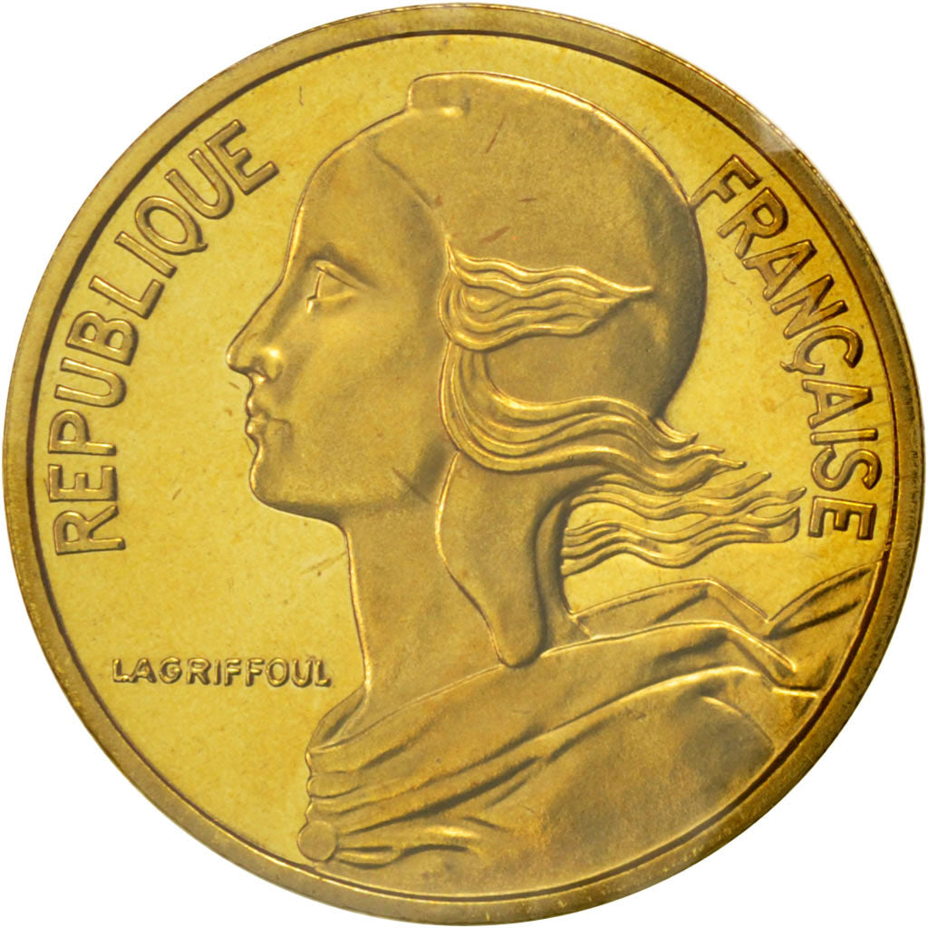 FRANCE, Marianne, 5 Centimes, 1985, Paris, KM #933, MS(65-70), Aluminum-Bronze,.