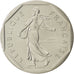 Francja, 2 Francs, Semeuse, 1985, MDP, Piéfort, Nikiel, MS(65-70)