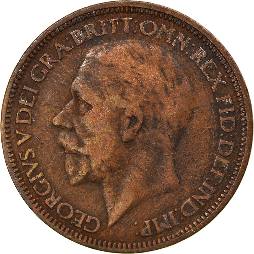 Coin, Great Britain, George V, 1/2 Penny, 1926, VF(20-25), Bronze, KM:824