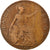 Moneda, Gran Bretaña, George V, 1/2 Penny, 1914, BC+, Bronce, KM:809