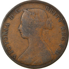 Coin, Great Britain, Victoria, 1/2 Penny, 1860, VG(8-10), Bronze, KM:748.1