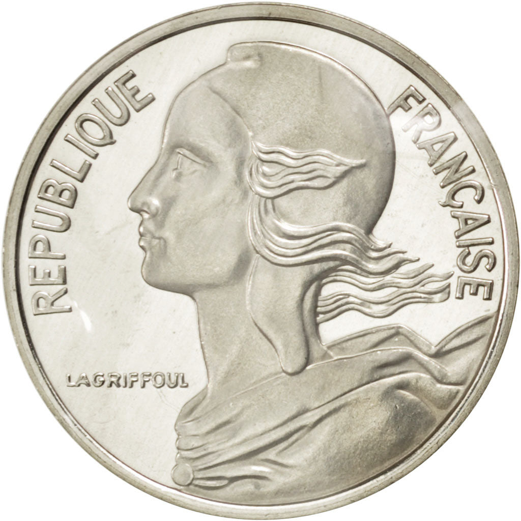 FRANCE, 5 Centimes, 1981, KM #P687, MS(65-70), Silver, Gadoury #22.P2, 5.00