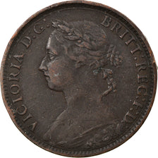 Coin, Great Britain, Victoria, Farthing, 1884, EF(40-45), Bronze, KM:753
