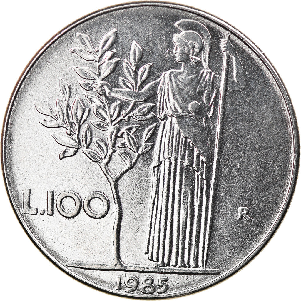 Moneta, Italia, 100 Lire, 1985, Rome, BB, Acciaio inossidabile, KM:96.1