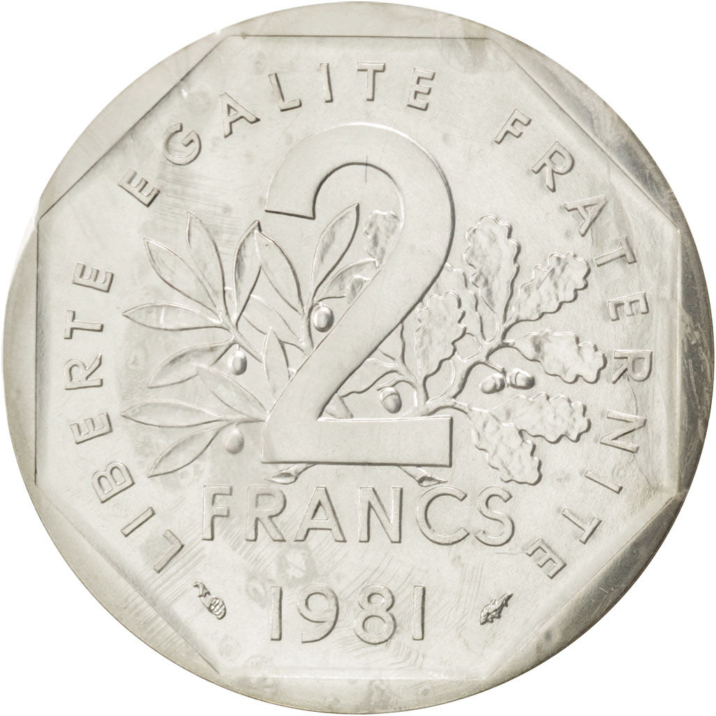 Monnaie, France, 2 Francs, 1981, FDC, Argent, KM:P704, Gadoury:123.P2