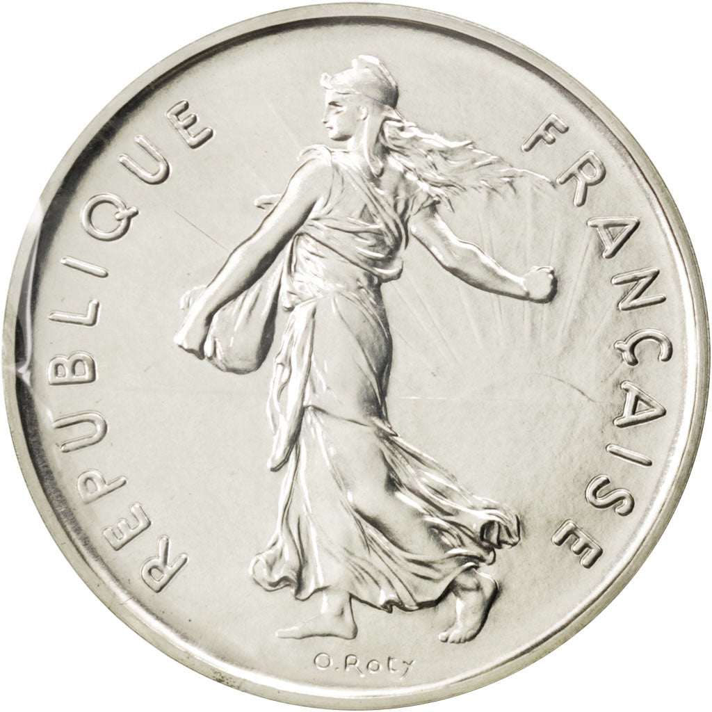 FRANCE, 5 Francs, 1981, KM #P708, MS(65-70), Silver, Gadoury #154.P2, 22.80