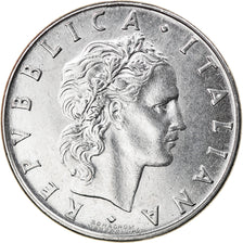 Coin, Italy, 50 Lire, 1988, Rome, EF(40-45), Stainless Steel, KM:95.1