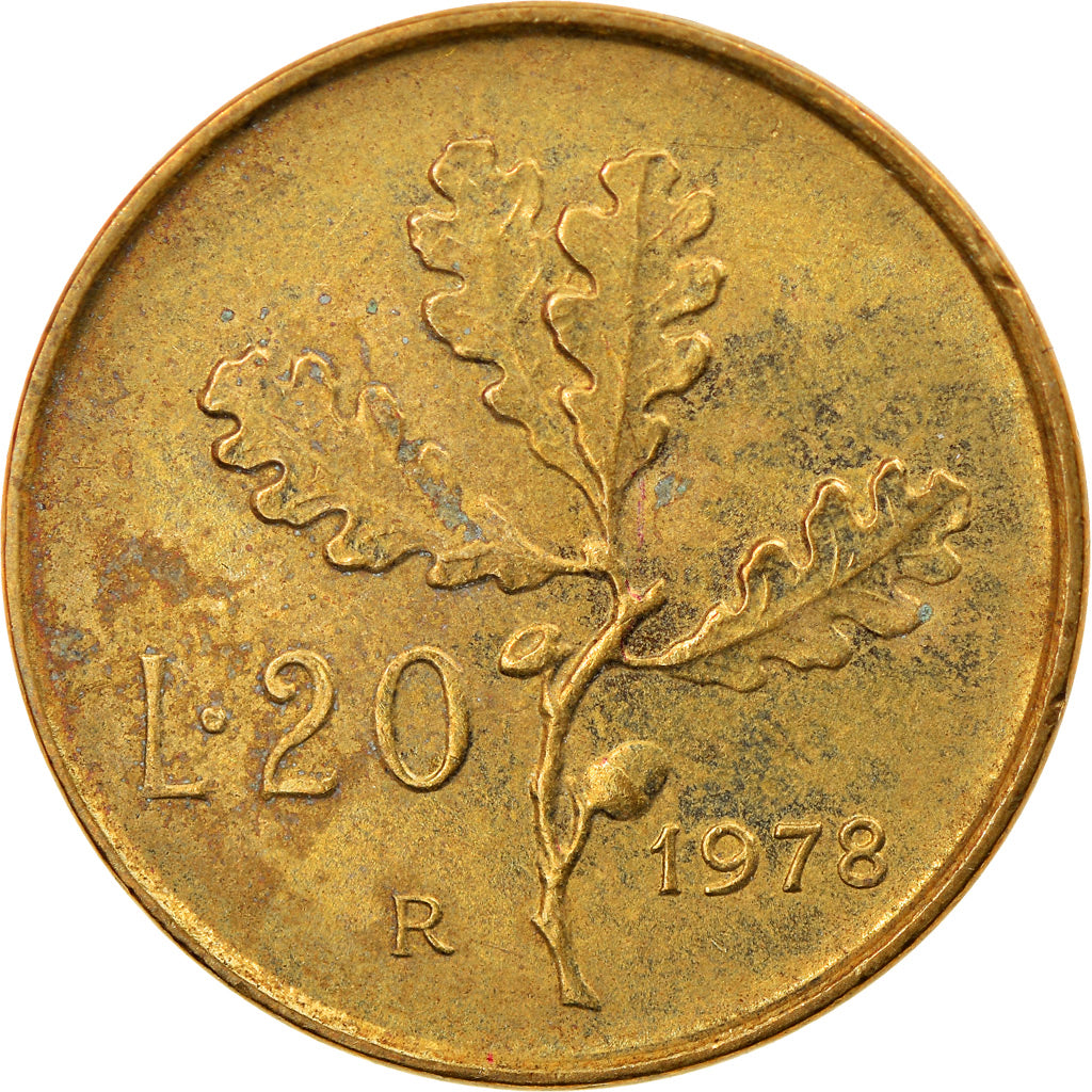 Münze, Italien, 20 Lire, 1978, Rome, SS, Aluminum-Bronze, KM:97.2