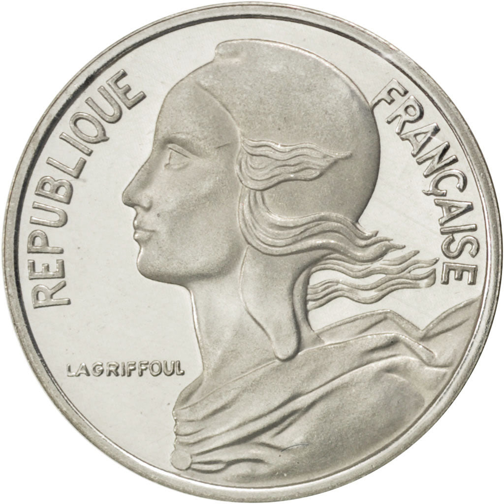 FRANCE, 5 Centimes, 1982, KM #P719, MS(65-70), Silver, Gadoury #22.P2, 5.00
