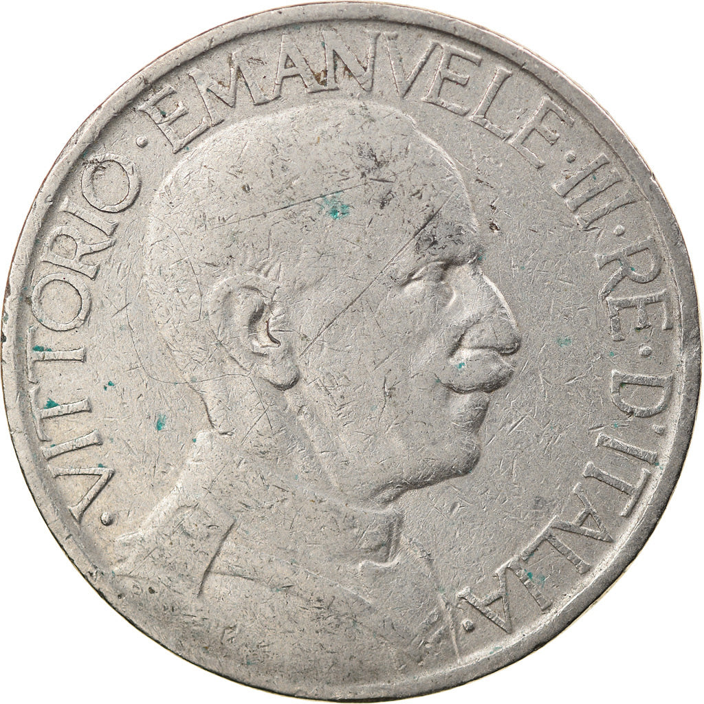 Munten, Italië, Vittorio Emanuele III, 2 Lire, 1924, Rome, ZF, Nickel, KM:63