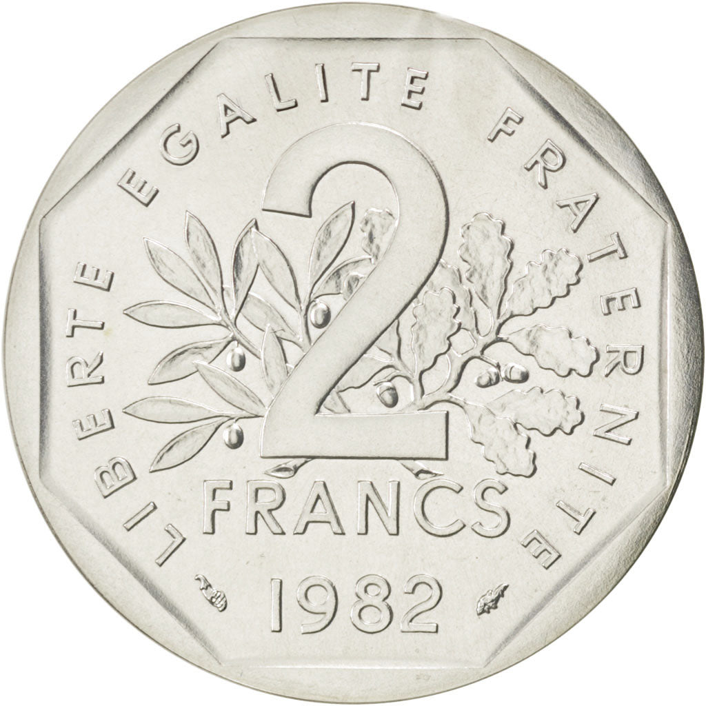 Monnaie, France, 2 Francs, 1982, FDC, Argent, KM:P736, Gadoury:123.P2