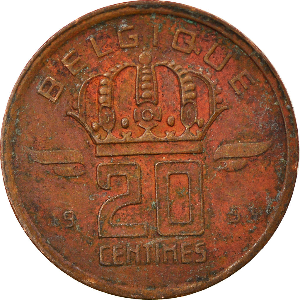 Moneta, Belgio, Baudouin I, 50 Centimes, 1953, BB, Bronzo, KM:149.1