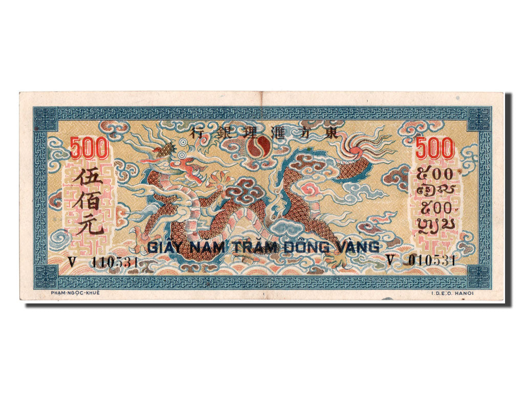 Indochine, 500 Piastres type 1942-45