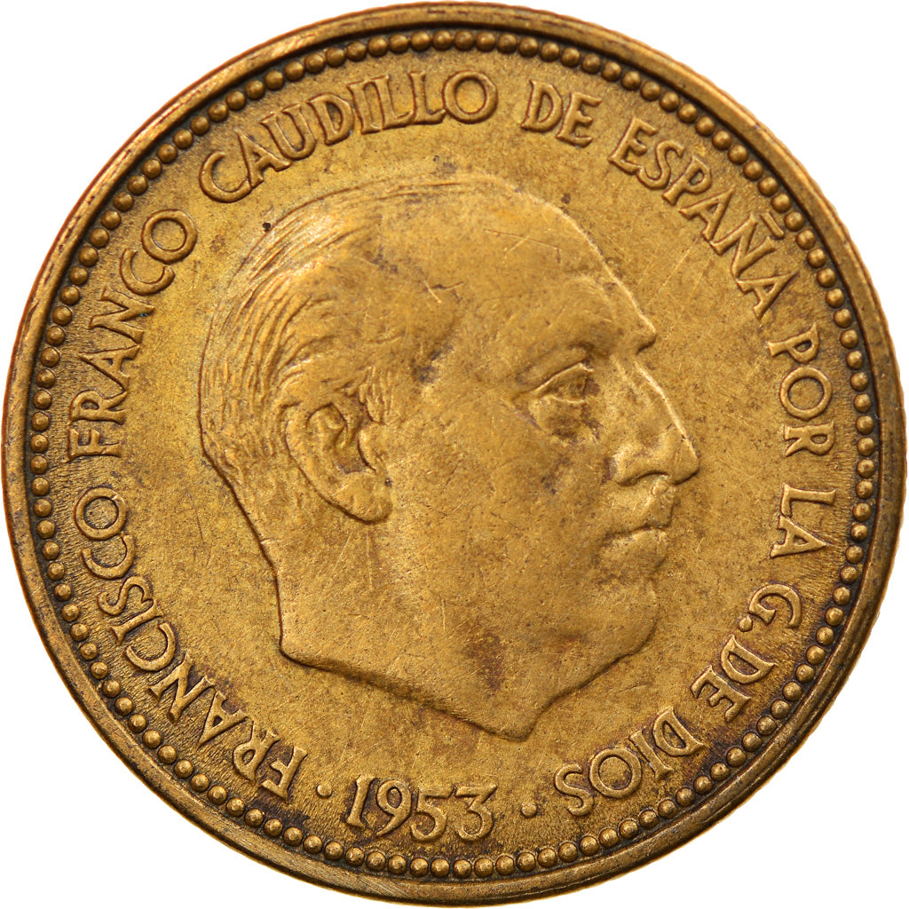 Moneta, Hiszpania, Caudillo and regent, 2-1/2 Pesetas, 1954, Madrid, EF(40-45)