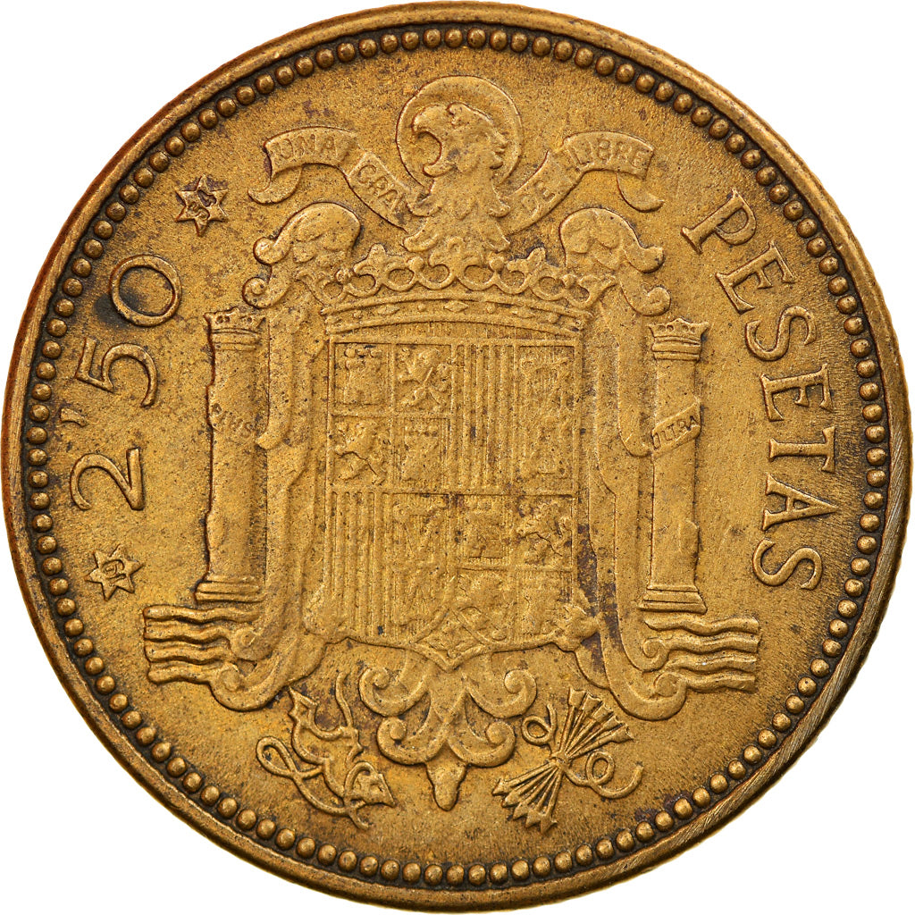 Moneta, Hiszpania, Caudillo and regent, 2-1/2 Pesetas, 1954, Madrid, EF(40-45)