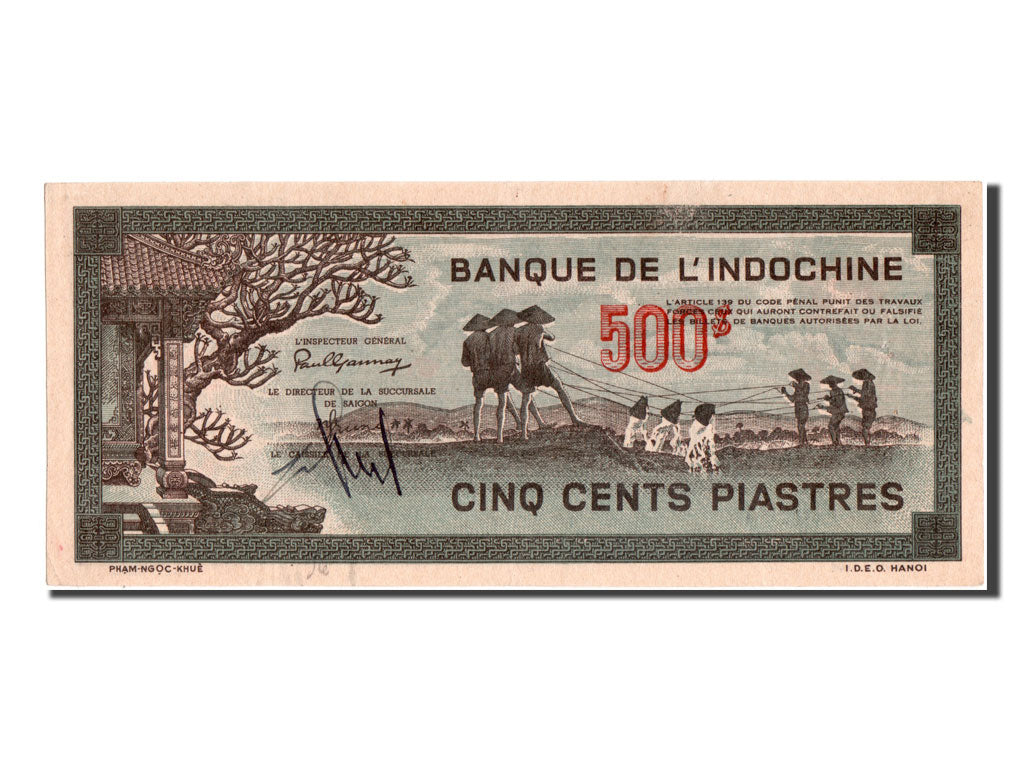 Indochina, 500 Piastres, UNC(60-62), A010263