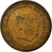 Moneta, Spagna, Francisco Franco, caudillo, Peseta, 1954, BB, Alluminio-bronzo