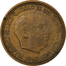 Coin, Spain, Francisco Franco, caudillo, Peseta, 1952, EF(40-45)
