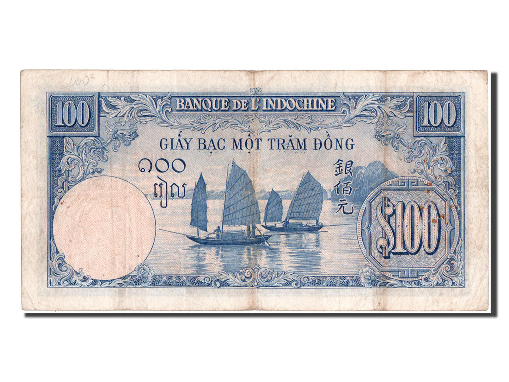 French Indo-China, 100 Piastres, KM #79a, EF(40-45), Q121