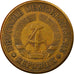 Coin, GERMAN-DEMOCRATIC REPUBLIC, 20 Pfennig, 1972, Berlin, EF(40-45), Brass