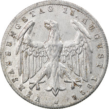 Coin, GERMANY, WEIMAR REPUBLIC, 3 Mark, 1922, Karlsruhe, EF(40-45), Aluminum