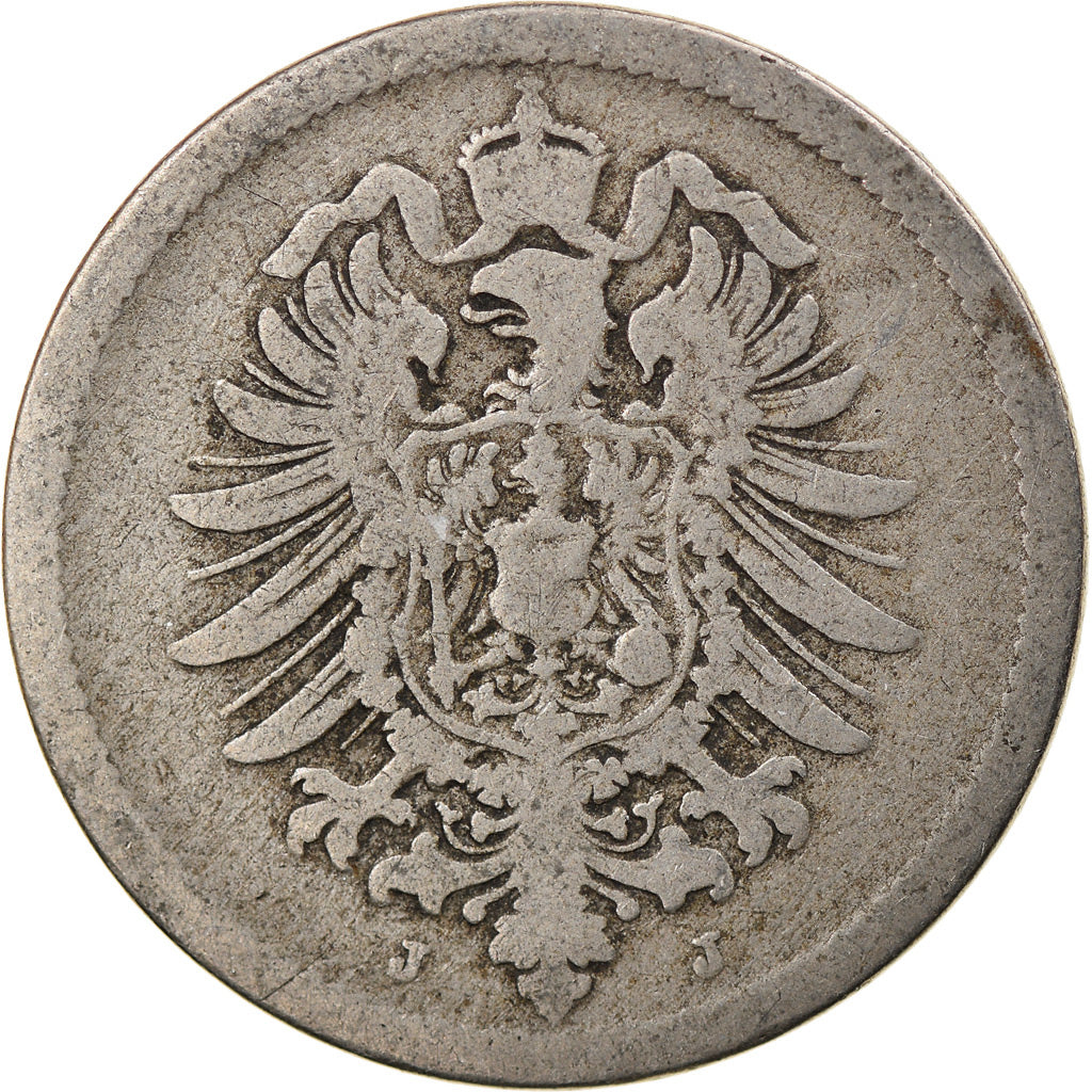 Coin, GERMANY - EMPIRE, Wilhelm I, 10 Pfennig, 1889, Hambourg, VF(20-25)