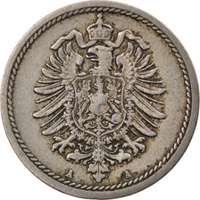 Coin, GERMANY - EMPIRE, Wilhelm II, 10 Pfennig, 1875, Berlin, VF(20-25)