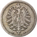 Moneta, NIEMCY - IMPERIUM, Wilhelm I, 5 Pfennig, 1875, Vienne, VF(20-25)