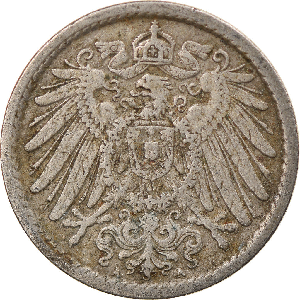 Monnaie, GERMANY - EMPIRE, Wilhelm II, 5 Pfennig, 1905, Berlin, TTB