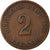 Coin, GERMANY - EMPIRE, Wilhelm I, 2 Pfennig, 1875, Vienne, EF(40-45), Copper