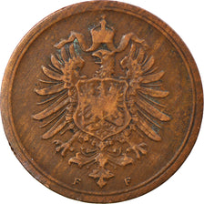 Coin, GERMANY - EMPIRE, Wilhelm I, Pfennig, 1886, Stuttgart, EF(40-45), Copper