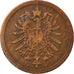 Coin, GERMANY - EMPIRE, Wilhelm I, Pfennig, 1886, Stuttgart, EF(40-45), Copper
