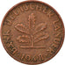 Monnaie, République fédérale allemande, Pfennig, 1948, Karlsruhe, TTB, Copper