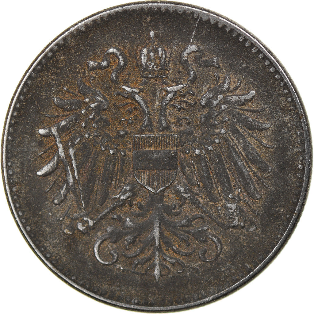 Moneta, Ungheria, 20 Fillér, 1916, Budapest, BB, Ferro, KM:498