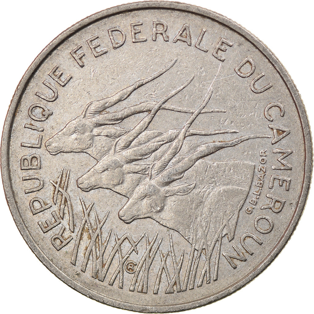 Coin, Cameroon, 100 Francs, 1971, Paris, EF(40-45), Nickel, KM:15