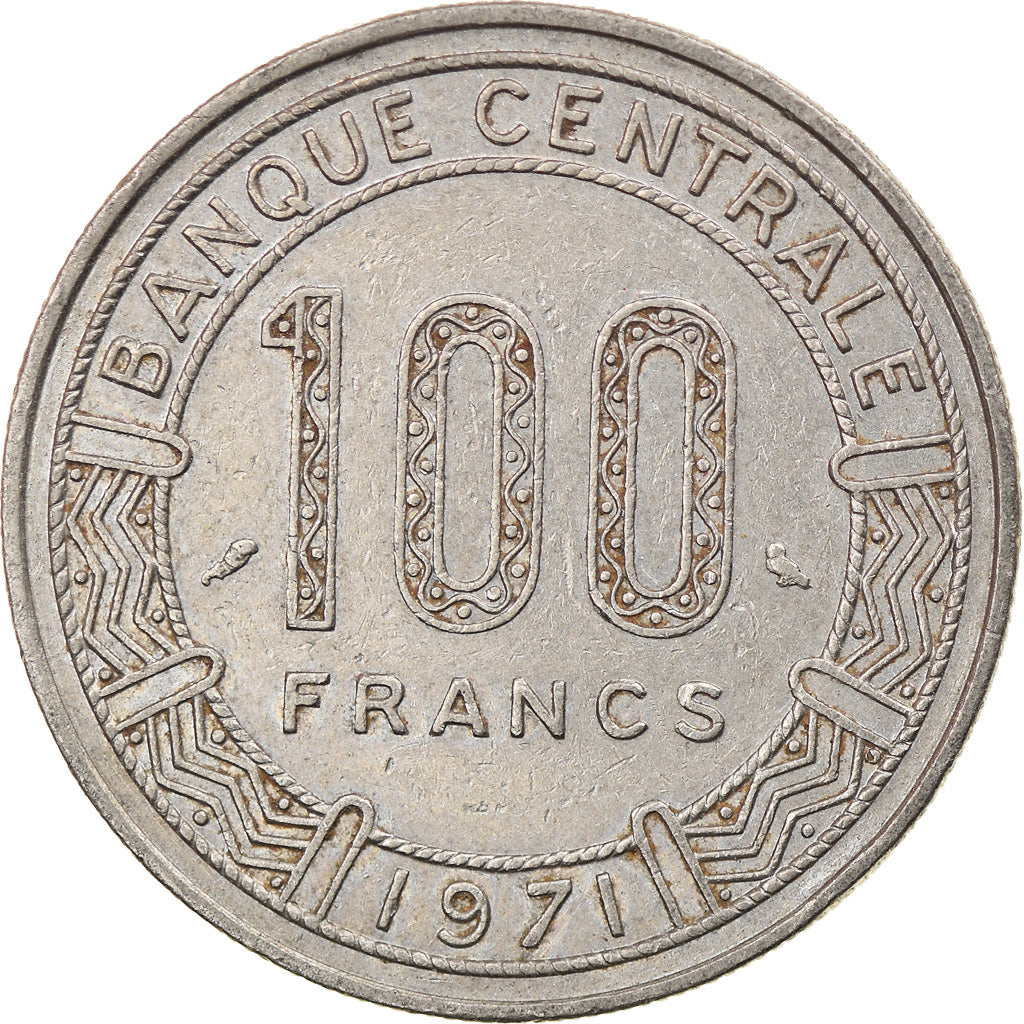 Coin, Cameroon, 100 Francs, 1971, Paris, EF(40-45), Nickel, KM:15