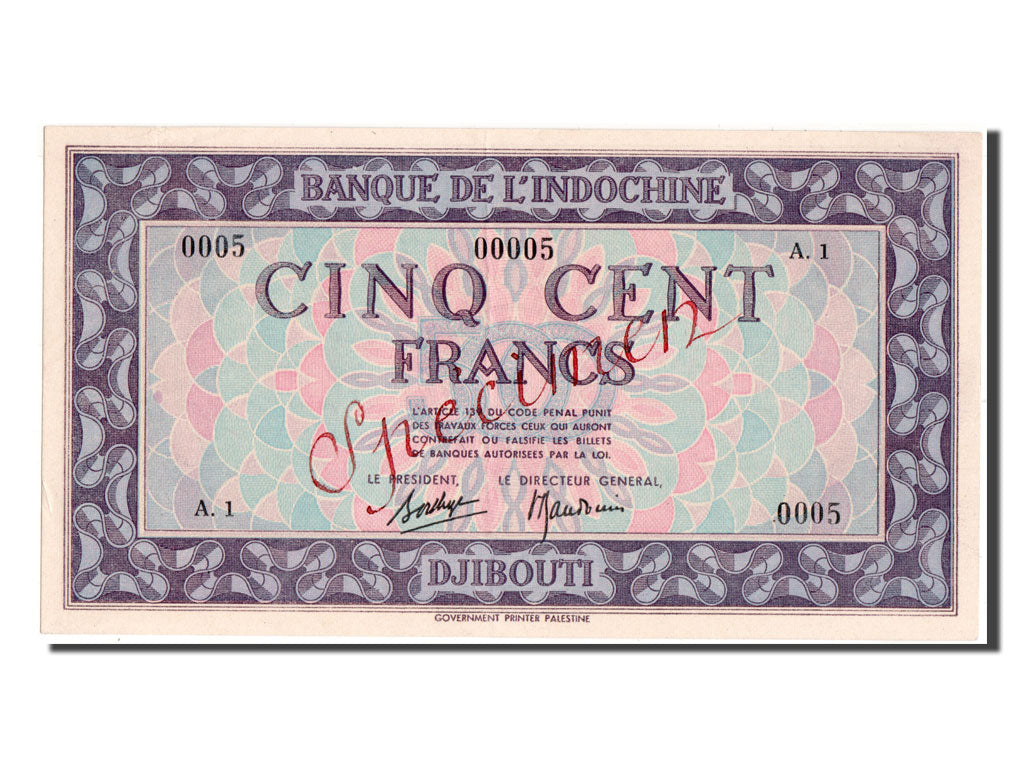 Djibouti, 500 Francs, UNC(63), A1