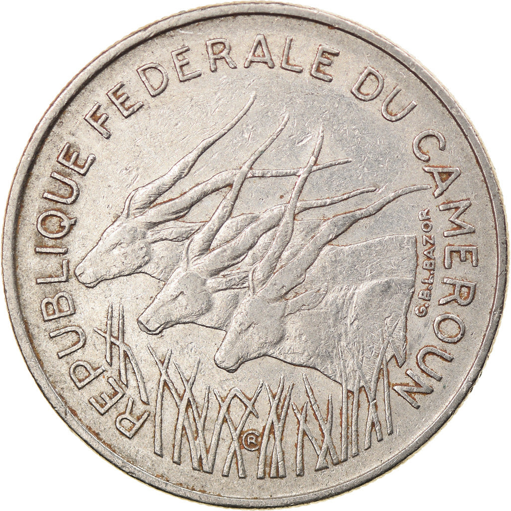 Coin, Cameroon, 100 Francs, 1972, Paris, EF(40-45), Nickel, KM:15