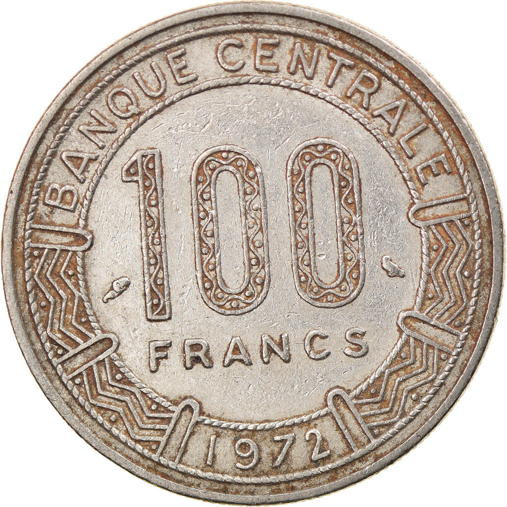 Coin, Cameroon, 100 Francs, 1972, Paris, EF(40-45), Nickel, KM:15