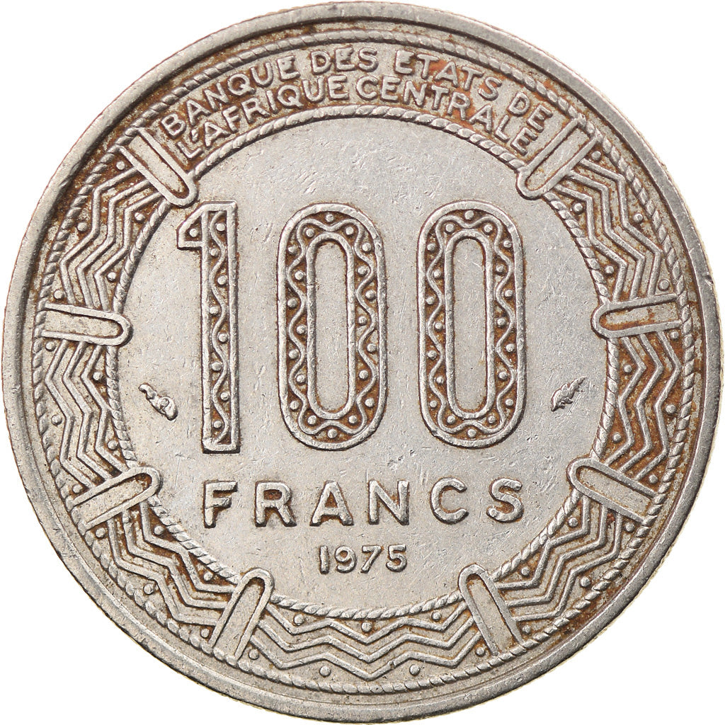 Coin, Chad, 100 Francs, 1975, EF(40-45), Nickel, KM:3