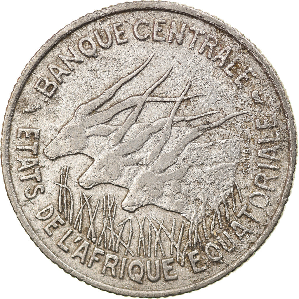 Coin, EQUATORIAL AFRICAN STATES, 100 Francs, 1967, Paris, EF(40-45), Nickel