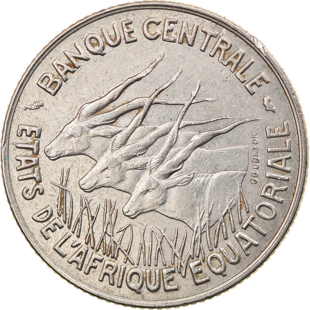Coin, EQUATORIAL AFRICAN STATES, 100 Francs, 1968, Paris, EF(40-45), Nickel